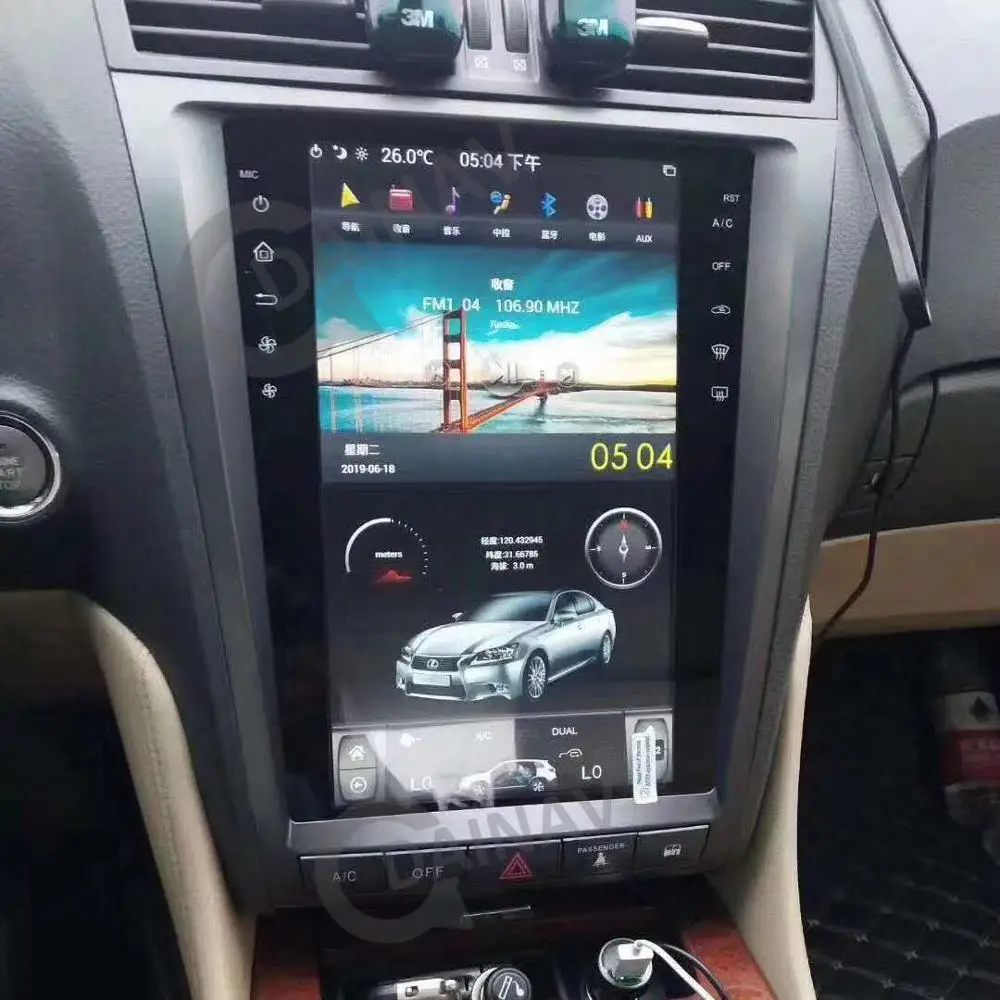 

Автомобильный радиоприемник в стиле Tesla, GPS-навигация для Lexus GS GS300 GS460 GS450 GS350 2004-2011, автомобильный стерео Мультимедийный Плеер, головное устройство