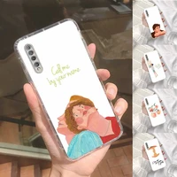 call me by your name phone case transparent for xiaomi redmi k30 10t 10x 9 9a 8 8a 7 7a 6 k40 t s pro 5g