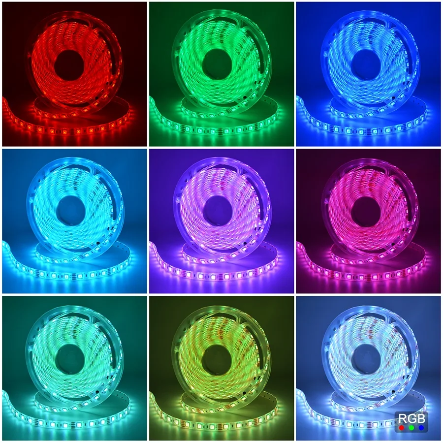 WiFi RGB/RGBW/RGBWW светодиодные полосы света Водонепроницаемый 5050 свет полосы Набор беспроводной смартфон WiFi контроллер 12 В 3A блок питания