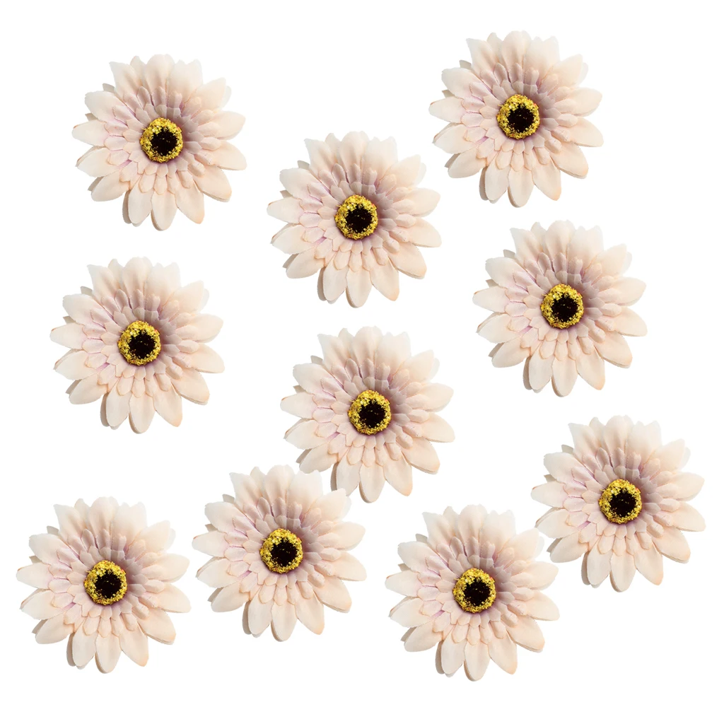 10 шт Большой искусственная шелковая Маргаритка головки цветка сделай сам