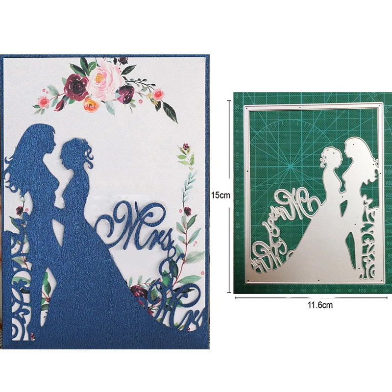 Новинка 2021 металлические штампы для пар пикантные с кошками девочек