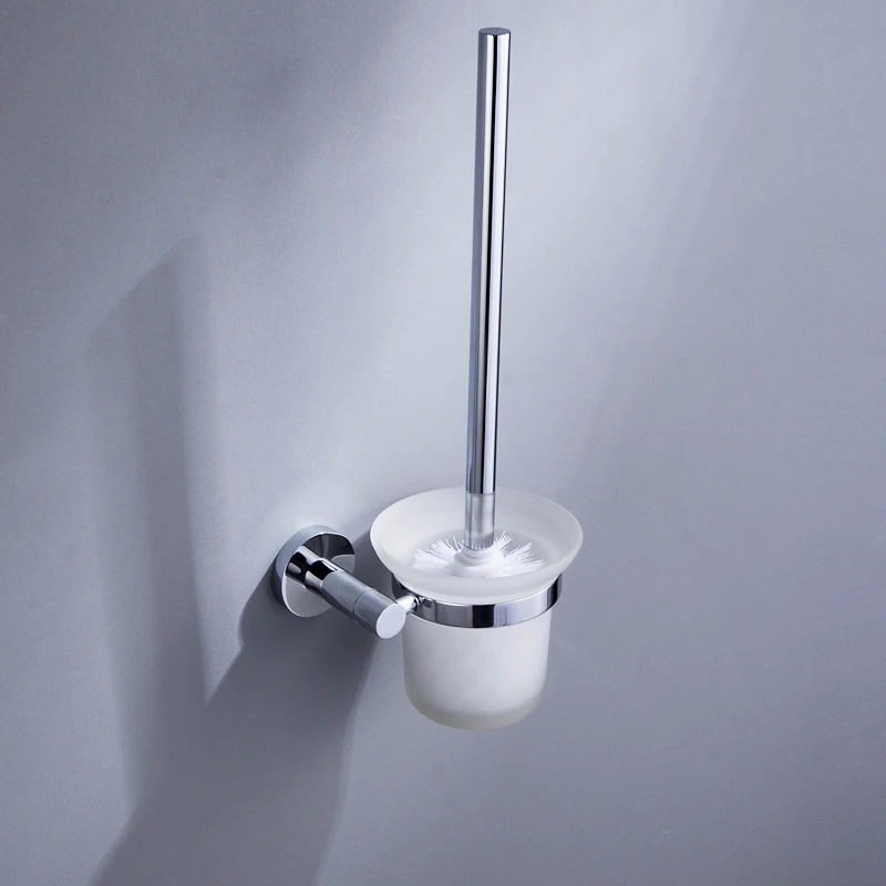 Хромированный набор аксессуаров для ванной комнаты держатель туалетной щетки из