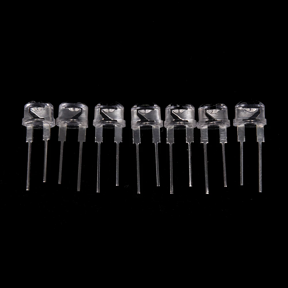 

50pcs/lot 0.75W 8mm Straw Hat LED White Ultra Bright F8 White LED Light Emitting Diode Lighting Bulbs NEW