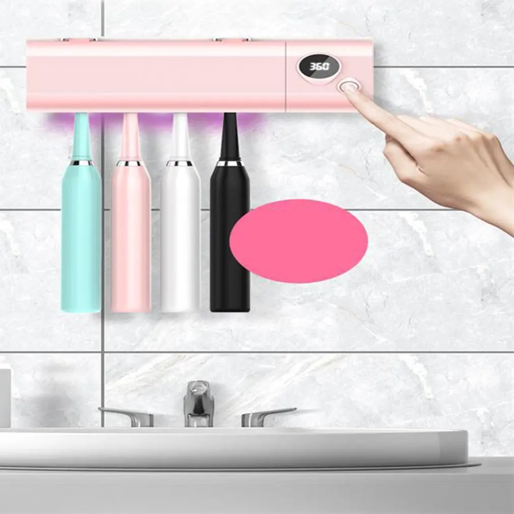 

Ultraviolet Toothbrush Disinfection Box Punch-free Toothbrush Disinfection Rack Smart Sterilization Toothbrush Sterilizer