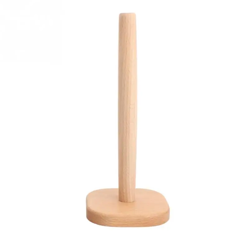 Кухонный деревянный держатель для бумажных полотенец подставка туалетной