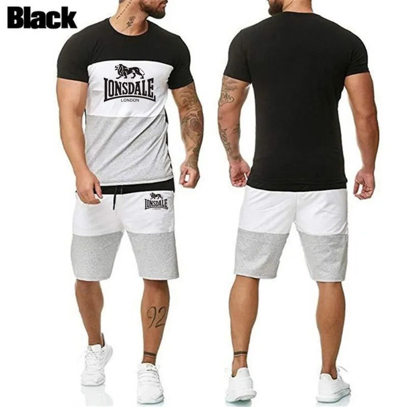 Лето 2021 модный брендовый мужской костюм для отдыха LONSDALE мужская спортивная