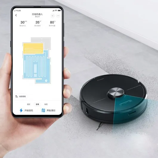 Робот-пылесос Xiaomi Roborock Smart Sweeping Vacuum Cleaner S6/S60 Напряжение 14.4 V Глобальная версия Меню