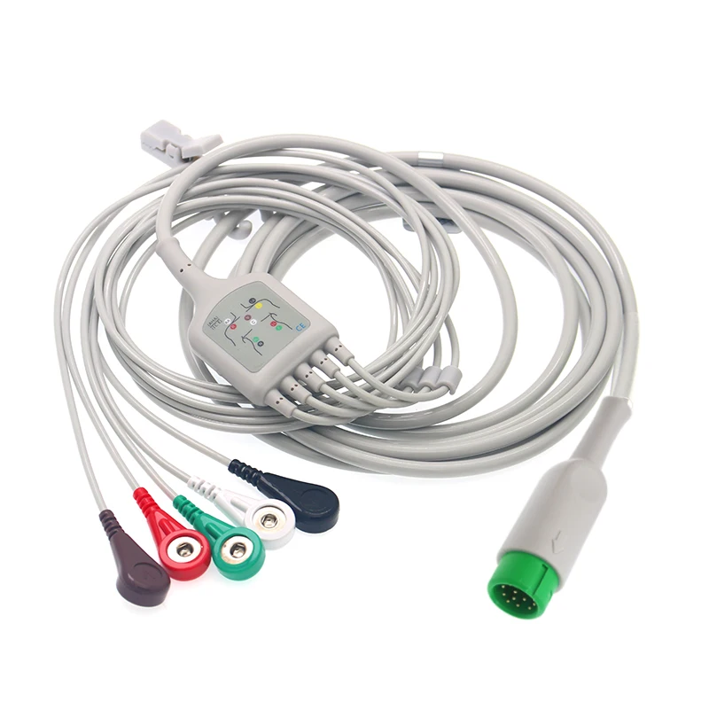 C50 C60 C70 C30 ECG свинцовый провод 12 контактный пять свинцовых проводов|Детали и