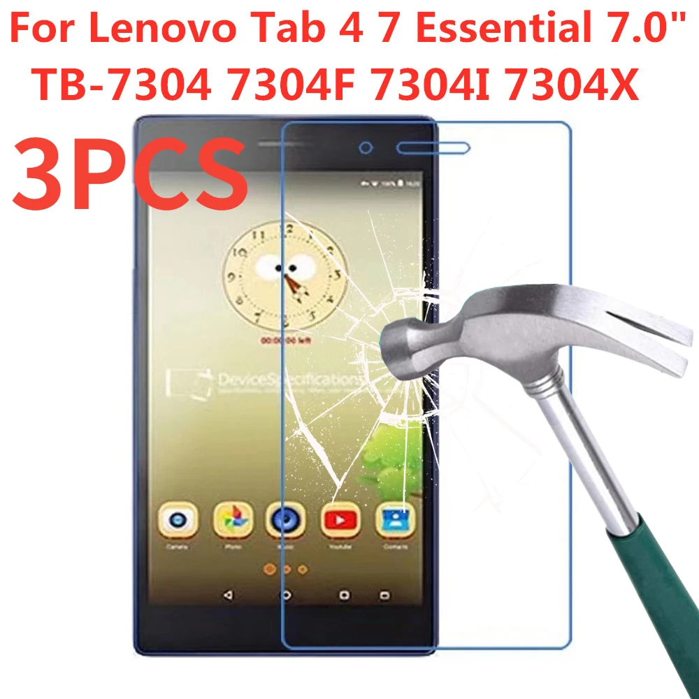 Закаленное защитное стекло для Lenovo Tab 4 7 Essential 3 шт. 0 дюйма TB-7304 7304F 7304I 7304X защитная