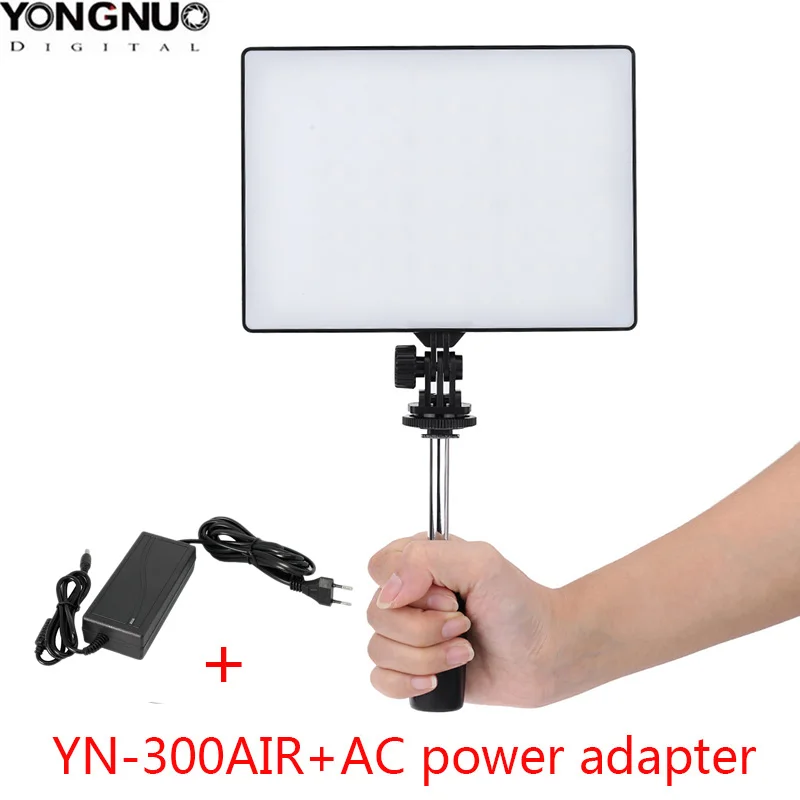 YONGNUO YN300 Air YN-300 Air Pro светодиодный светильник для камеры, видео светильник для камеры Canon Nikon Pentax sony Olympus DSLR - Цвет: YN300 Air and AC