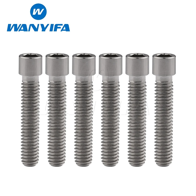 M4x15 titanium Болты коробки передач waniifa M4x10 13,5 15 20 мм GR5 титановые болты с головкой винты для Велосипедный переключатель - Цвет: M4x15 titanium