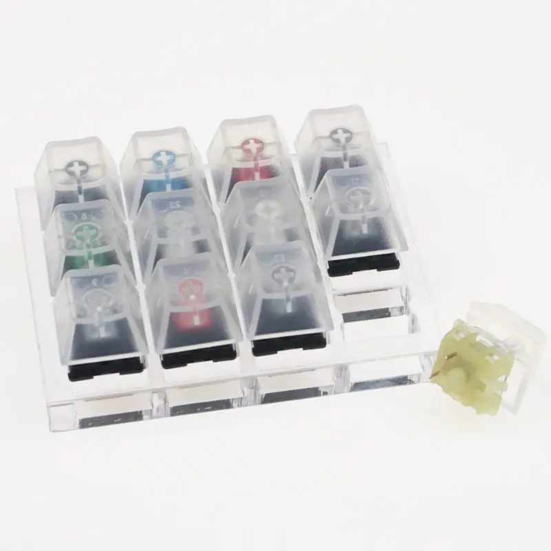 

Translucent Keycaps Testing Tool Cherry 12 MX Switches Keyboard Tester Kit