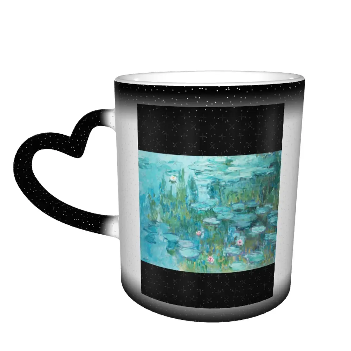 

Керамическая дорожная кружка Monet, дешевые классические чашки, меняющие цвет