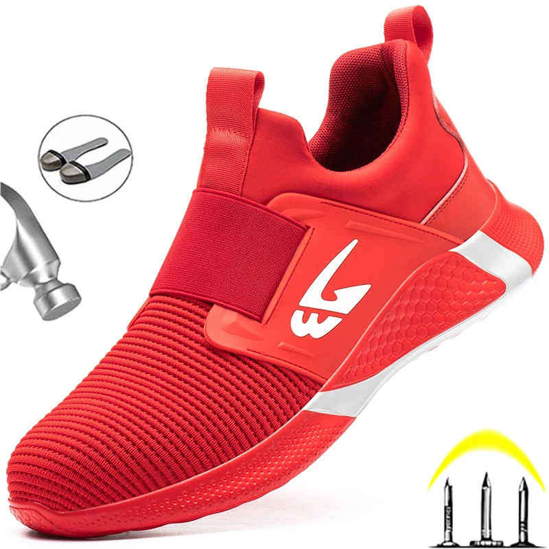 

New Safety Shoes Men Shoes Work Shoes Steel Toe Shoes Anti-Puncture Safety Shoes Women Men Work Sneakers Industrial Shoes Unisex
