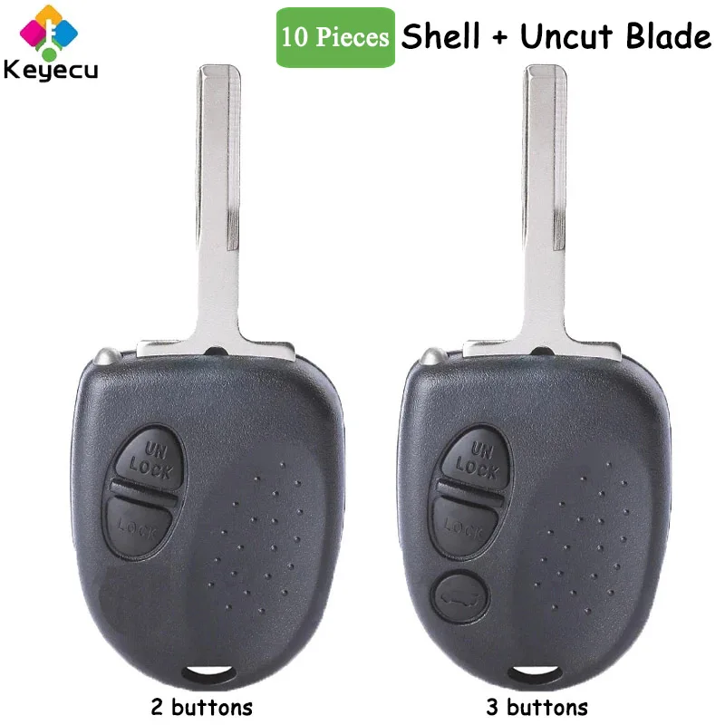 KEYECU 10 шт. чехол для автомобильного ключа с дистанционным управлением 2 3 кнопками