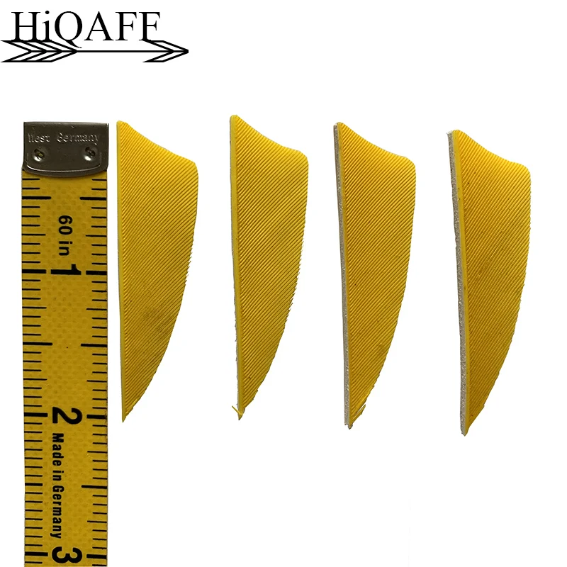 100 шт. Hi-Q стрелы для стрельбы из лука лопасти 2 дюйма перо настоящий индейка режет