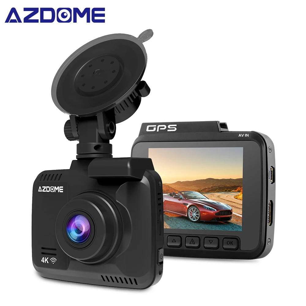 AZDOME GS63H 4K Встроенный gps WiFi Автомобильный видеорегистратор Регистраторы DashCam для