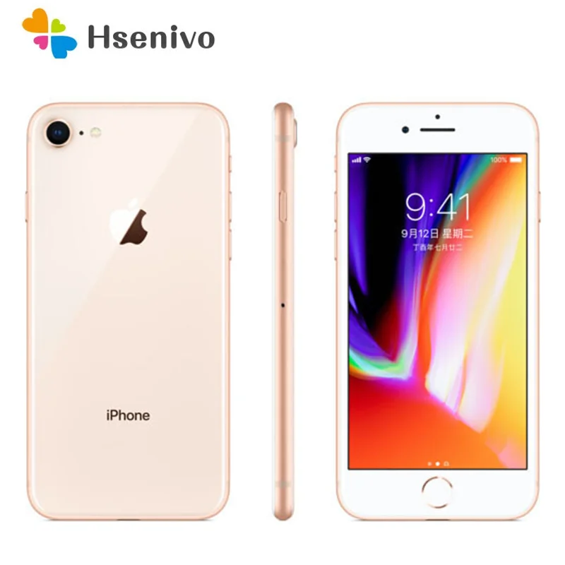 

Apple iPhone 8 б/у (95% Новый)-оригинальный шестиядерный iOS 2 Гб ОЗУ 64-256 Гб ПЗУ сотовый телефон 4,7 дюйма 12 МП LTE 1080p