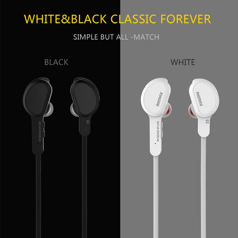 Спортивные стерео наушники Remax S5 с защитой от пота беспроводная bluetooth-гарнитура