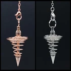 Маятник рейки, металлическая медная подвеска, подвеска, чакра, подвеска, хромированный Золотой амулет, подвески, точечные шариковые цепи