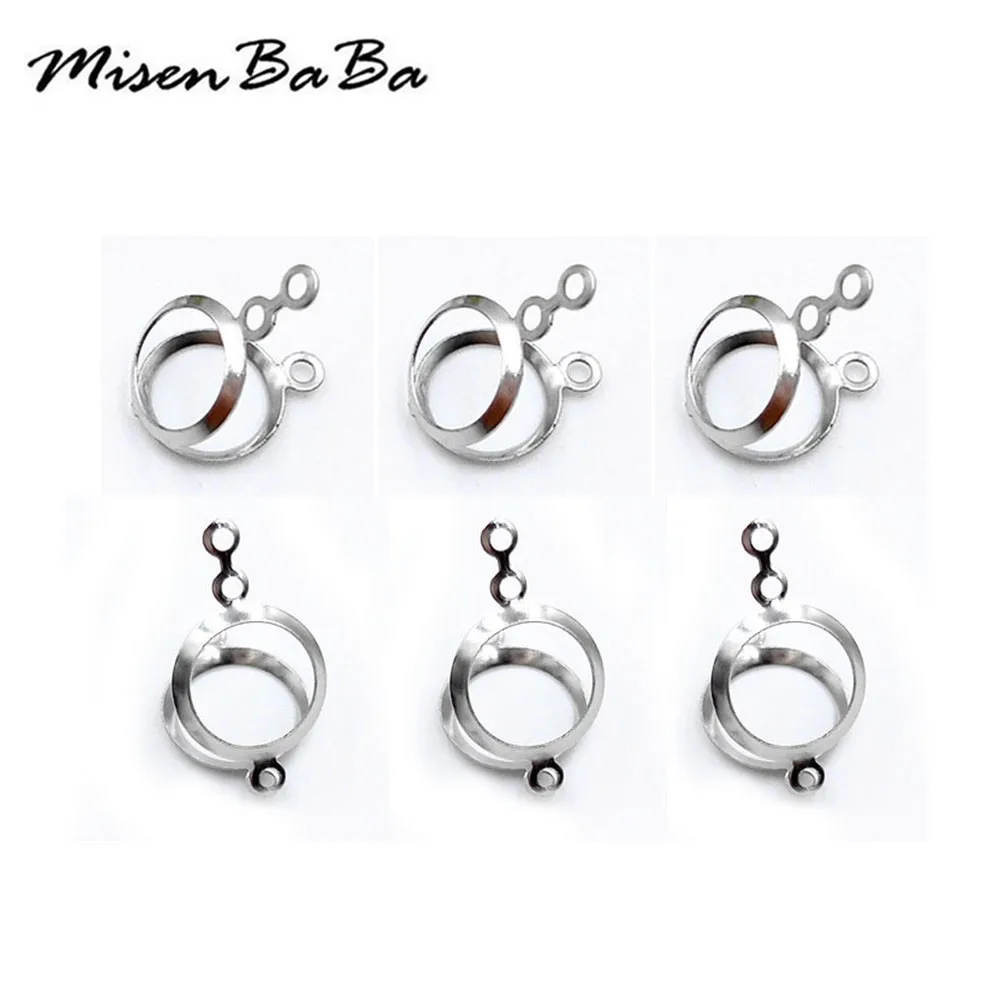 50 шт./лот бусины из нержавеющей стали с опалом покрытые бусинами для изготовления