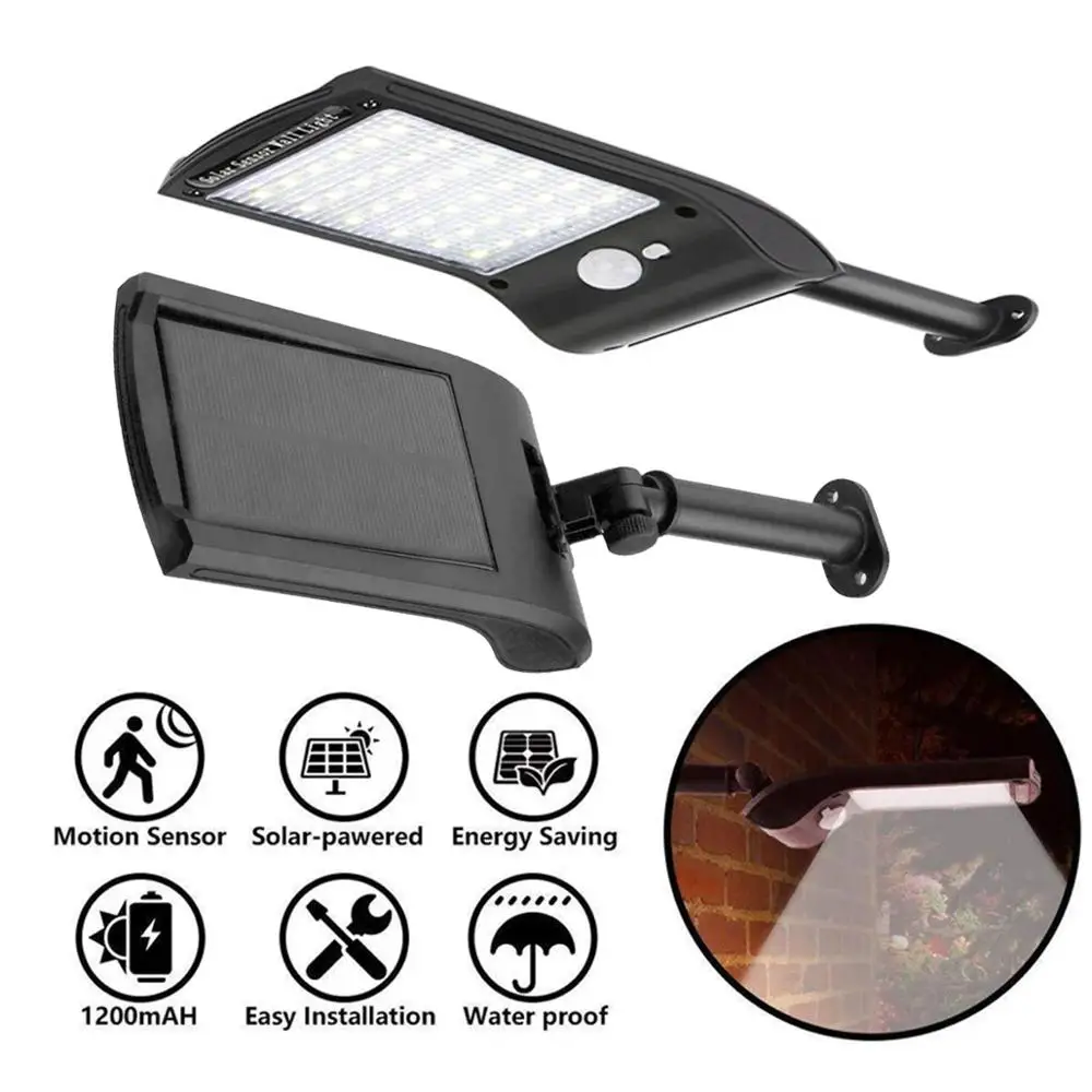 36 светодиодный Светодиодный светильник на солнечной батарее уличный с