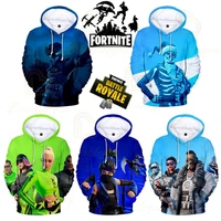 fortnite 8 to 19 years kids battle royale sweatshirt cartoon tops teen clothes men women game hero 3d printed hoodie boys girls