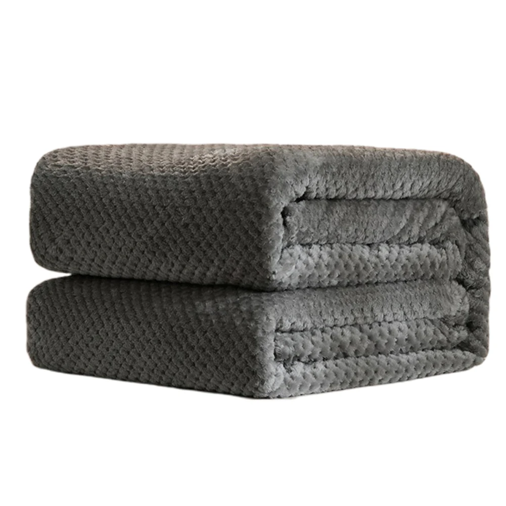 Зимний теплый сетчатый мягкий фланелевый ковер для кровати дивана с ананасовой