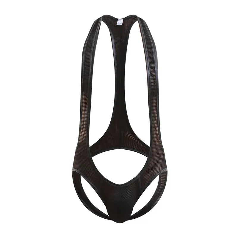 Сексуальные мужские комбинезоны женское нижнее белье с открытой ягодицей боди