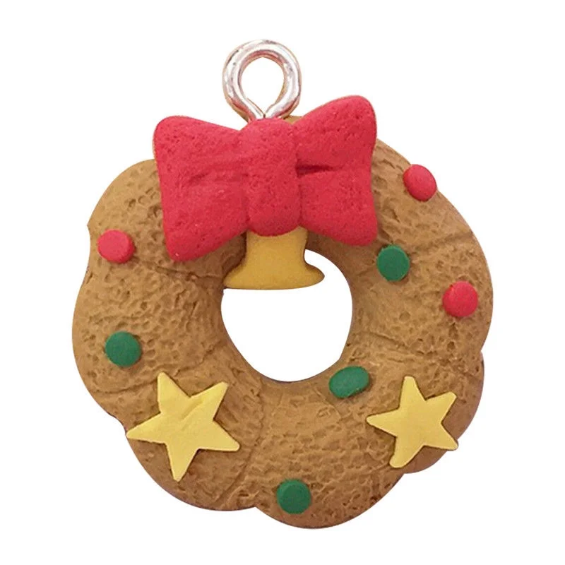 6 шт./лот милые украшения в виде пряничного человечка рождественские олень