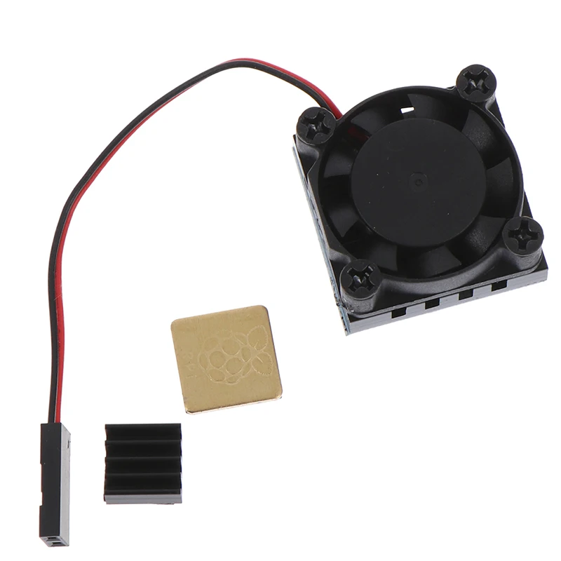 

Fan Square Cooling Fan With Heatsink Cooler Kit For Raspberry Pi 4 /3/2
