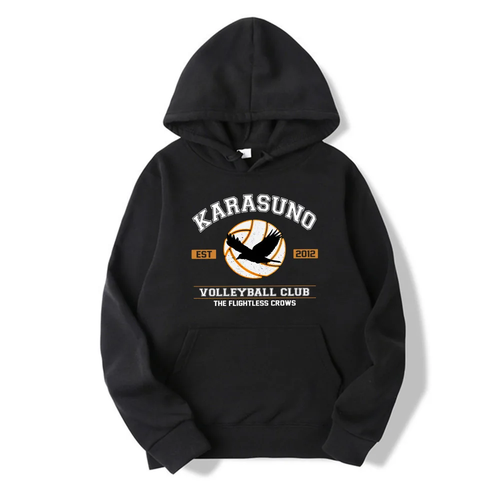 

Japanese Anime Haikyuu Hoodies Streetwear Harajuku Karasuno Fly High Hoodie Men Women Graphic Hoodies Sweatshirts Pullovers Tops