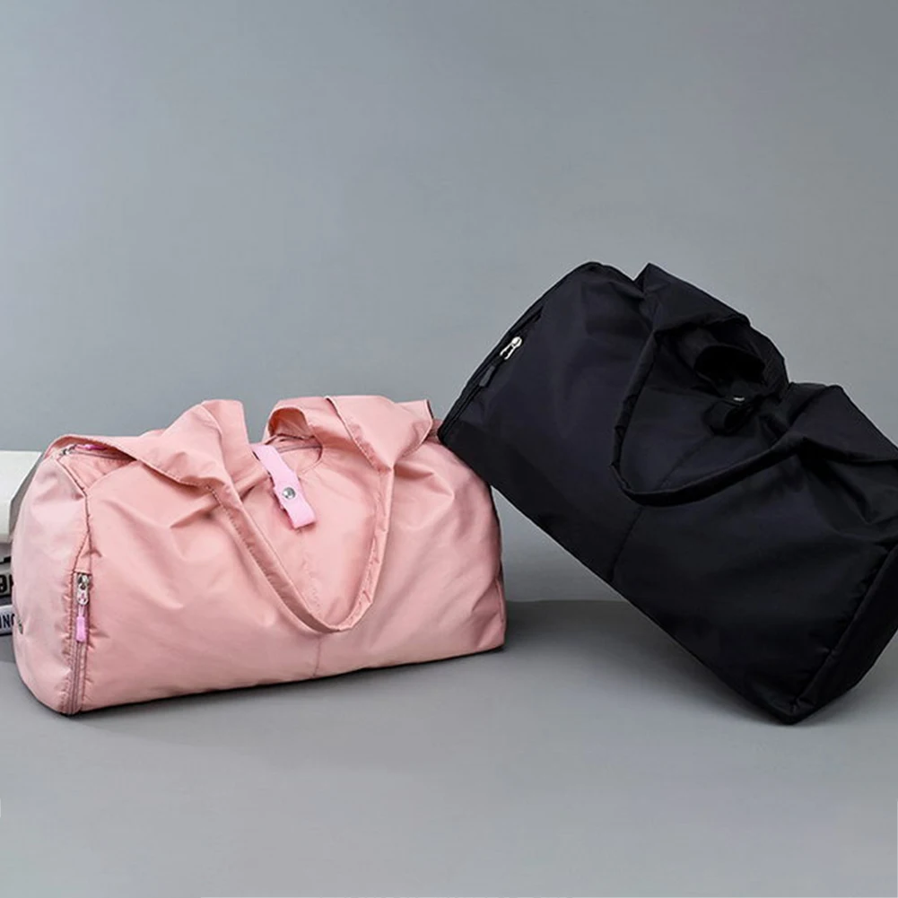 25L черный розовый цвет спортивная сумка для женщин отсек обуви водонепроницаемые