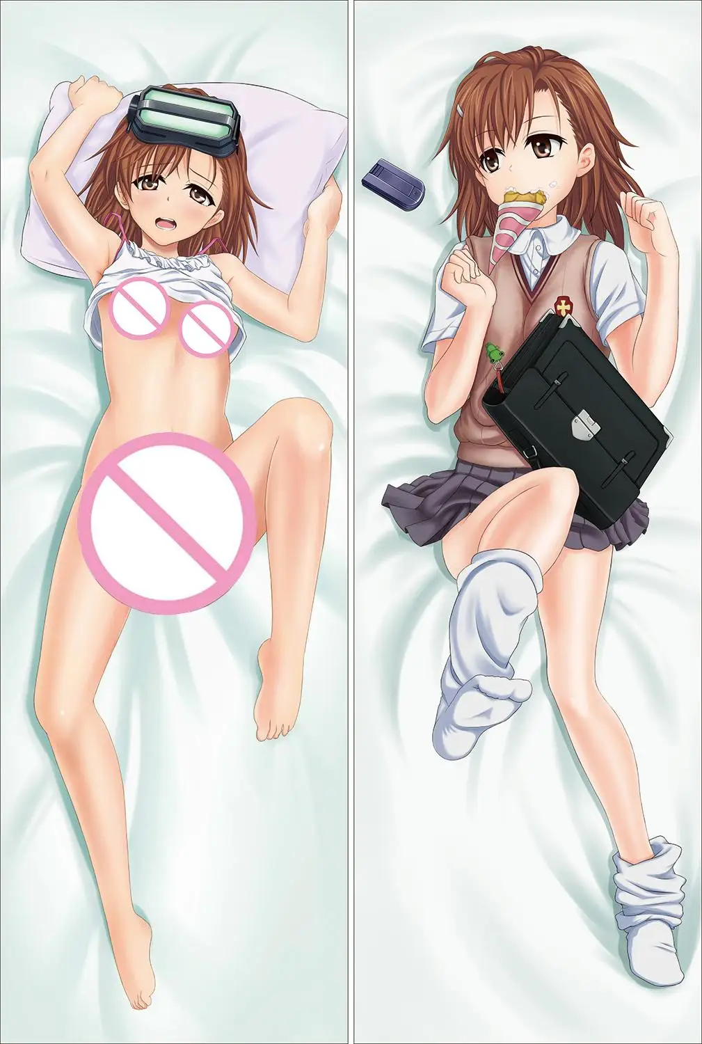 M10 Аниме некий научный Railgun Dakimakura Чехол персонаж Mikoto Misaka Bolster чехол Toaru Kagaku no Railgun Hugs чехол для подушки - Цвет: M10