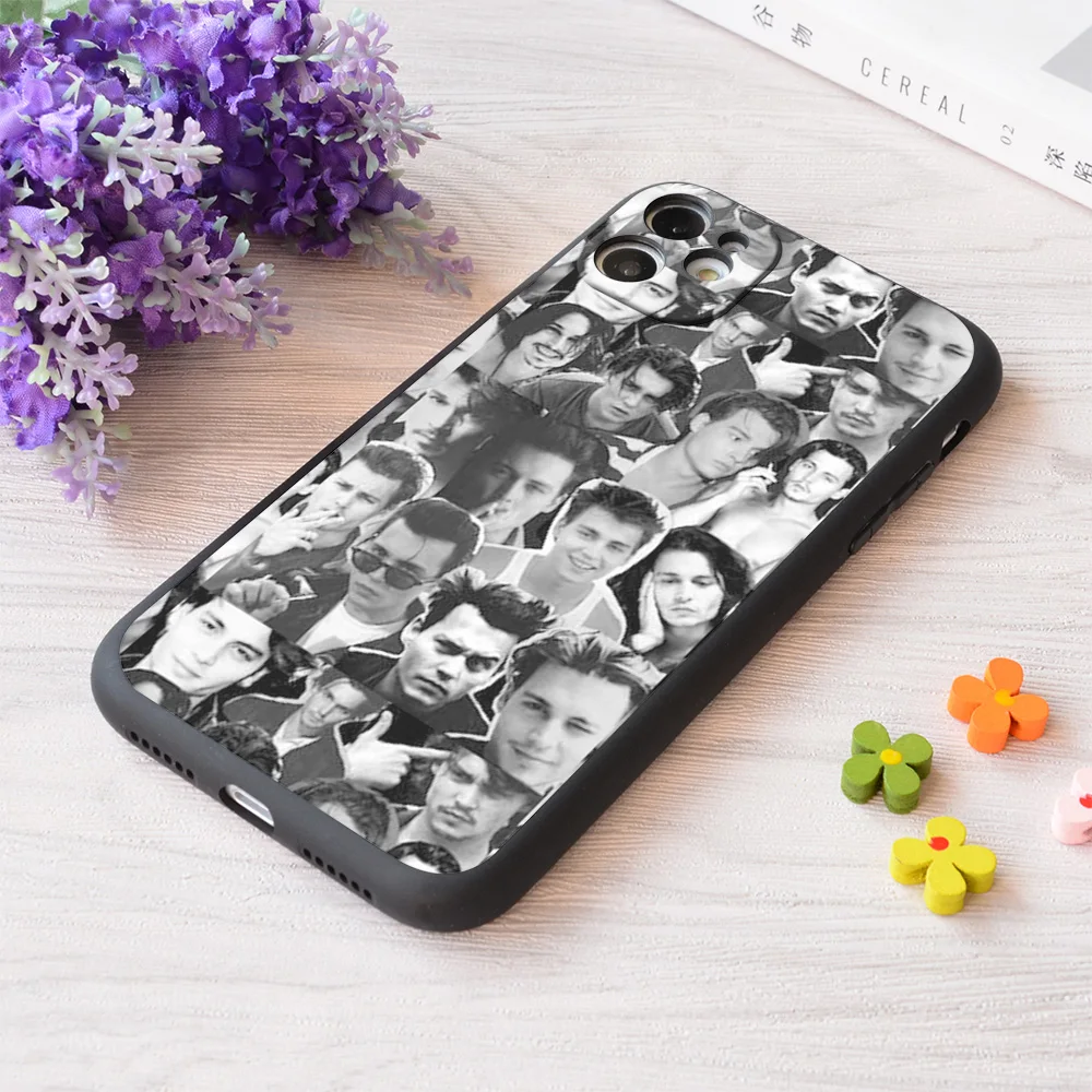 

For iPhone Young Johnny Depp Print Soft Matt Apple Case