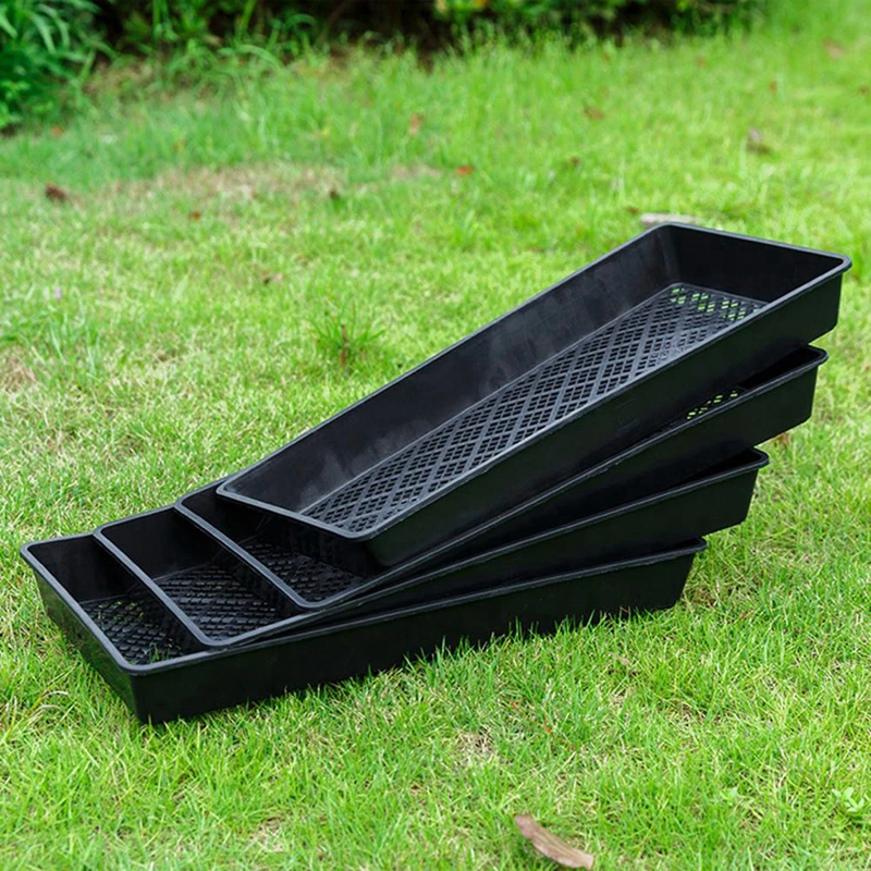 

10Pcs Rectangular Malt Seedling Tray Succulent Seedling Tray Seedling Plug Tray with Holes for Planting Seed Starter