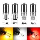 Светодиодные лампы S25 Canbus 1156, BA15S, P21W, BAU15S, PY21W, T20, 7440, 7443, W21W, 3014, 144smd, без ошибок, указатели поворота, стоп-сигнал, 1 шт.