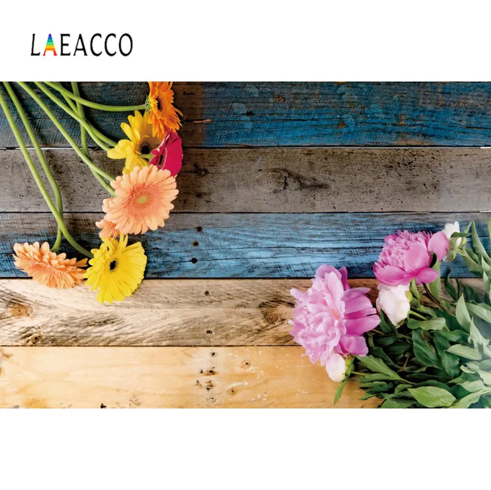 Laeacco деревянный фон серые доски ленты бабочка сердце шаблон ПЭТ кукла портрет