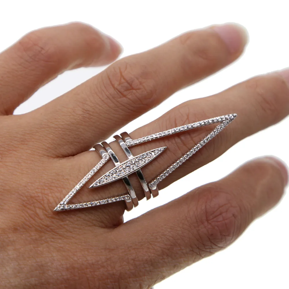 Новинка простое милое проволочное шеврон кольцо на кончик пальца панк v образный