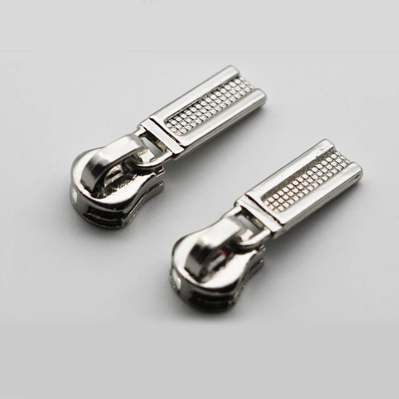10pcs 3# Metal Zipper Pullers for Sliders Head Zippers Repair Kits Pull Tab DIY Sewing Bags Accessories - купить по выгодной цене