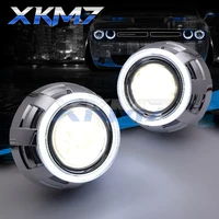 xkm7 h4 h7 projector retrofit bi xenon lens 3 0 angel eyes lenses in headlight h1 hid led metal kit car lights accessories diy