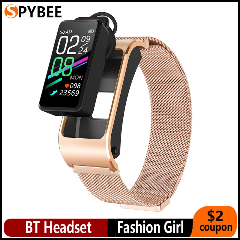 

Новинка, смарт-браслет Talkband, фитнес-трекер, Спортивная гарнитура, функция HD-вызова, измерение температуры тела, пульсометр, смарт-браслет