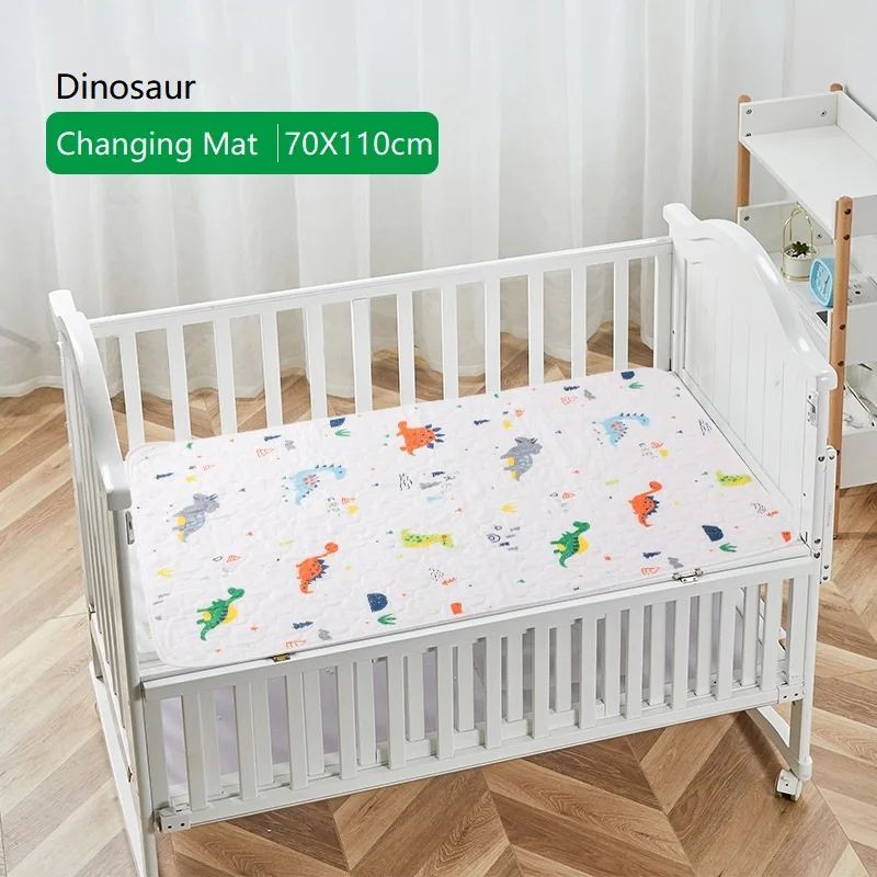 Dinosaur 70X110cm Пеленальный Коврик, детская Пеленка, Портативная сумка для подгузников, водонепроницаемый клатч, пеленка для младенцев, пеленка, подушечки, простыня, аксессуары для стола - Цвет: Dinosaur 70X110cm