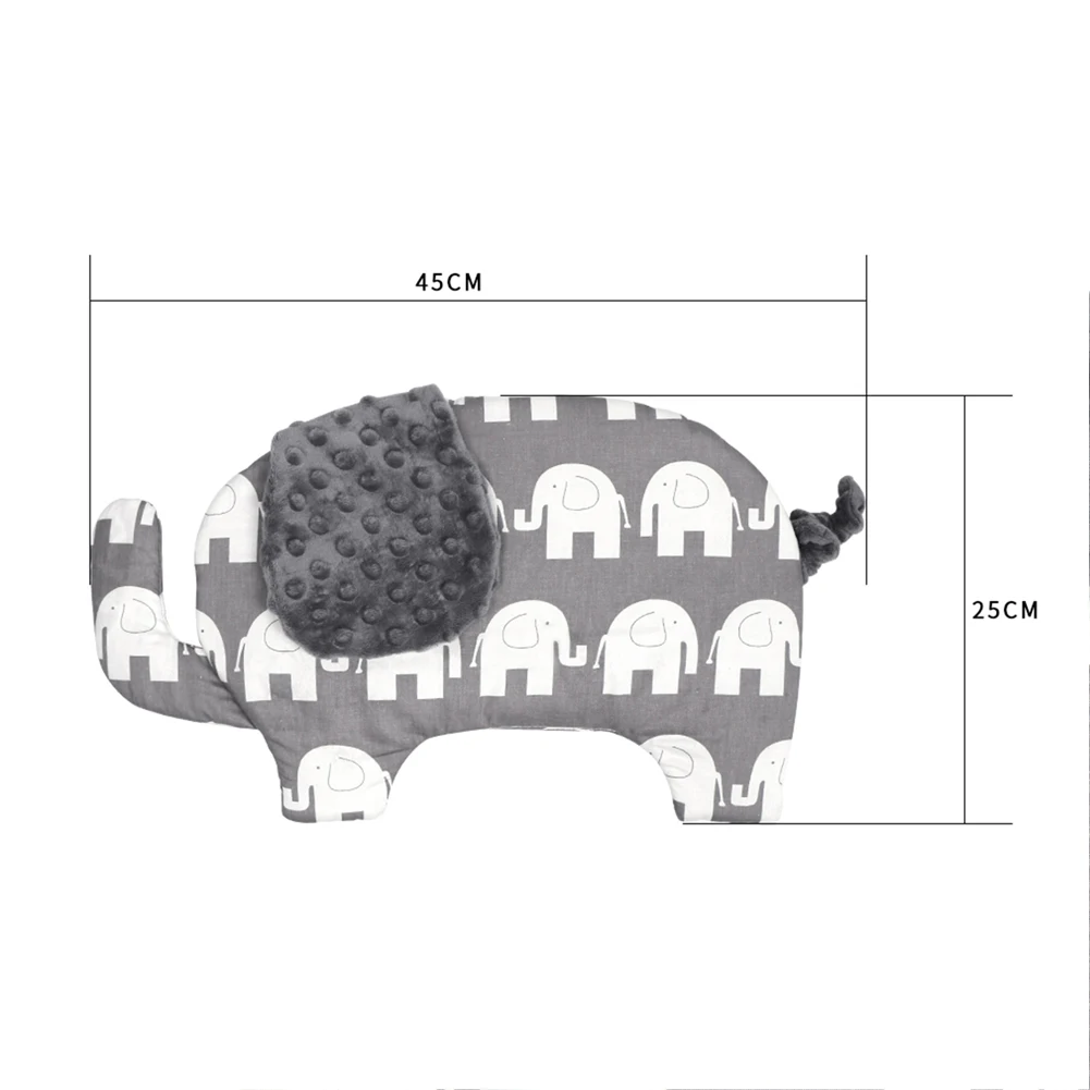 

Thicken Cotton Newborn Baby 0-12M Nursing Pillow Cartoon Elephant Shaped Multifunctional Lightweight Pillow Baby Sleep Pillow