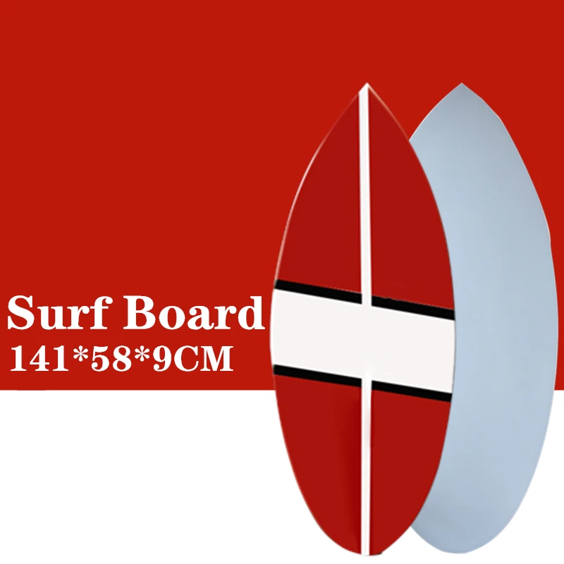 

EPS+Epoxy+Fiberglass cloth Skimboard Surf board in Surfing 2021 New style Red with White color surfboard 141*58*9CM