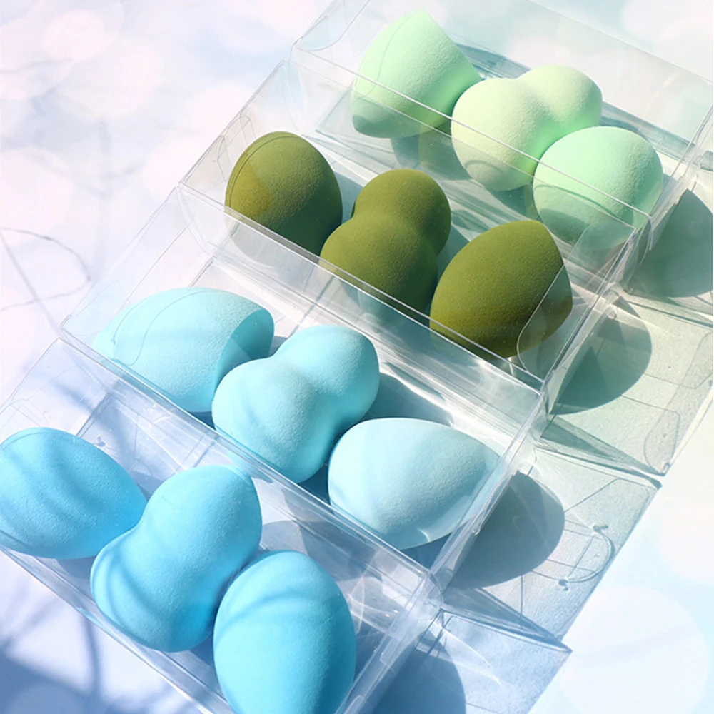 Макияж Губка Блендер профессиональная основа пуховка для пудры сухой и влажной