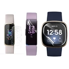 Мягкая искусственная кожа для Fitbit Versa 3SenseLite Watch LuxeInspire 2HRCharge 543, Защитная пленка для экрана, аксессуары