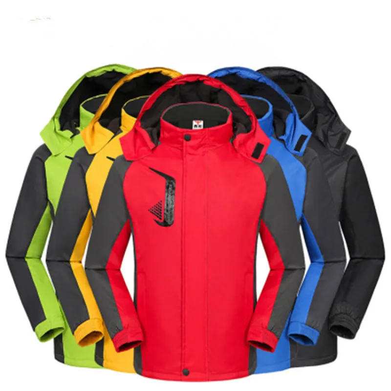 

2021 Winter Men Outdoor Windproof Warm Fleece Thicken Hooded Jackets Parka Mens Women Windbreaker Hiking Waterproof Parkas Coat
