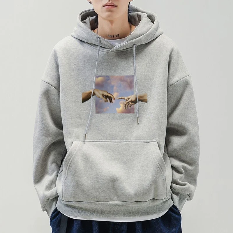 

Модные свободные пуловеры в стиле Харадзюку с длинным рукавом, свитшоты в Корейском стиле для мужчин и женщин, модный винтажный черный топ д...