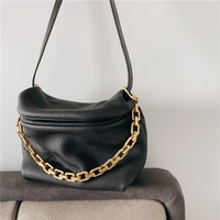 2021 trendy luxury design real leather small bags women brand new fold cloud dumpling bag casual shoulder chain female tote bag